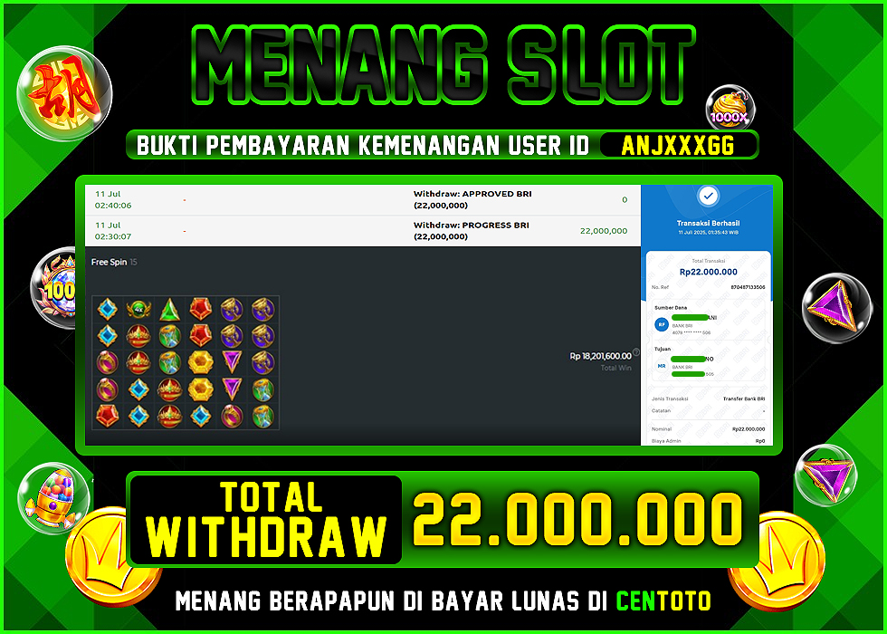 BUKTI JACKPOT LUNAS CENTOTO