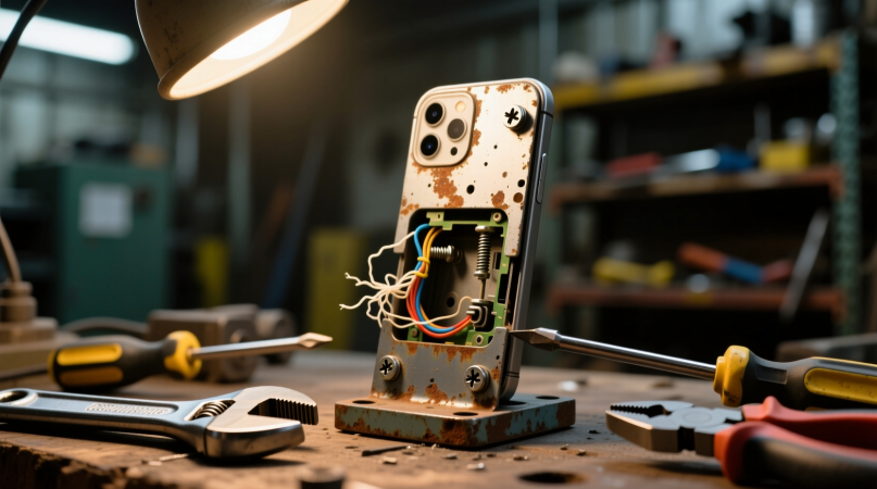 Ремонт подвижного кронштейна светильника