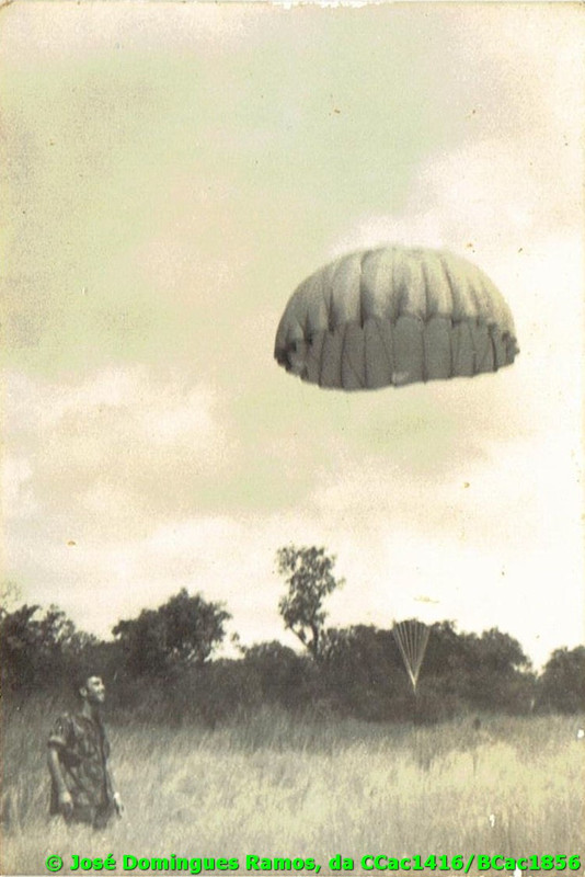 Para quedas chegada