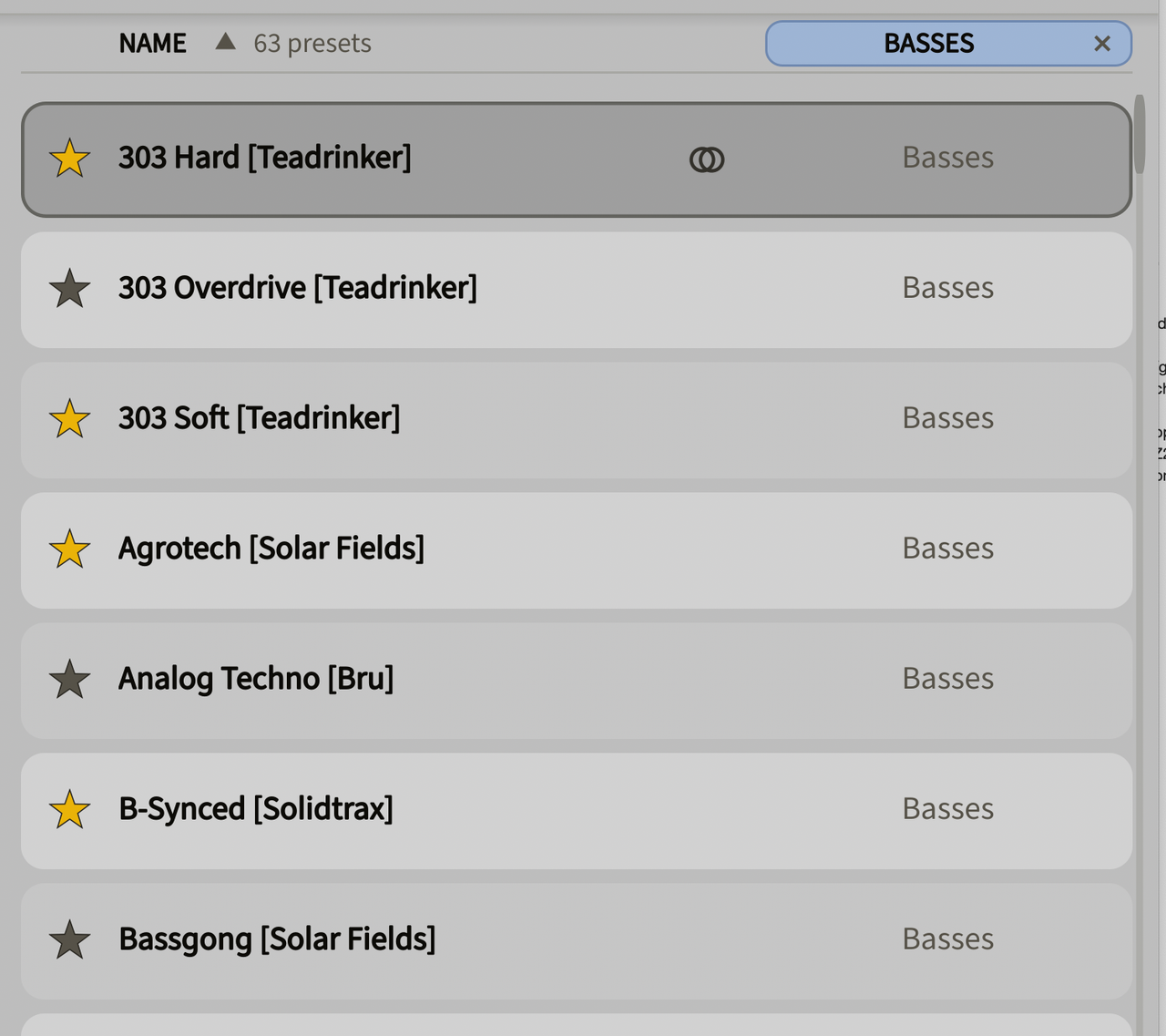 Preset Browser