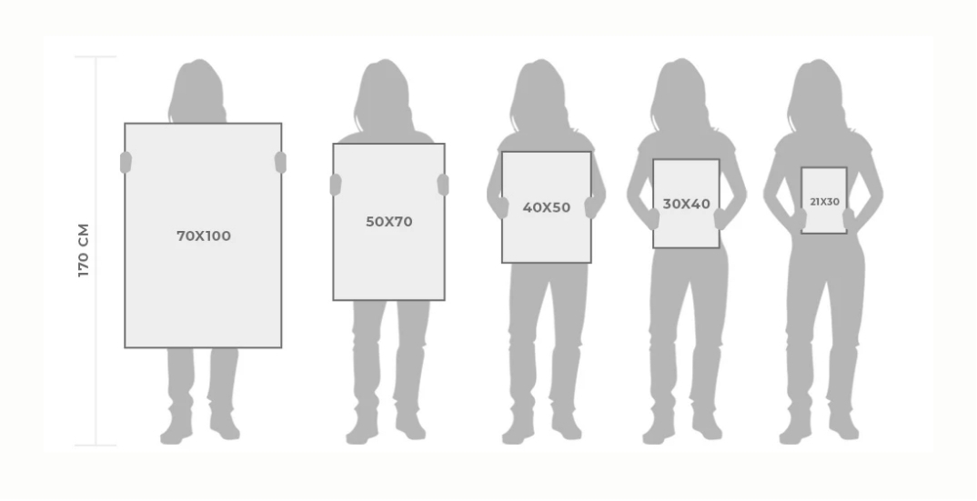 Tamanhos de molduras do Lura Decor