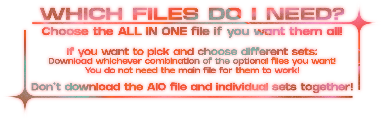 INSTALLATION WHICH FILES