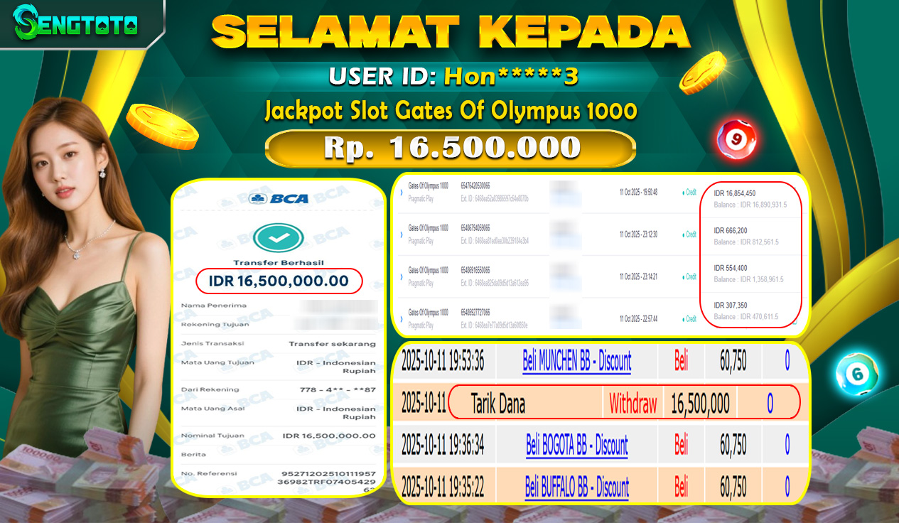 BUKTI PEMBAYARAN SLOT GATES OF OLYMPUS 1000
