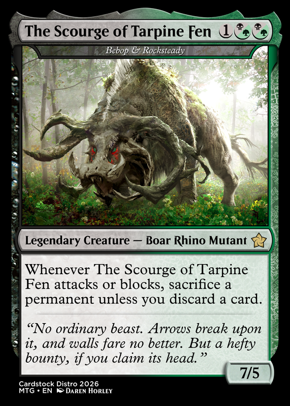 Bebop Rocksteady (The Scourge of Tarpine Fen)