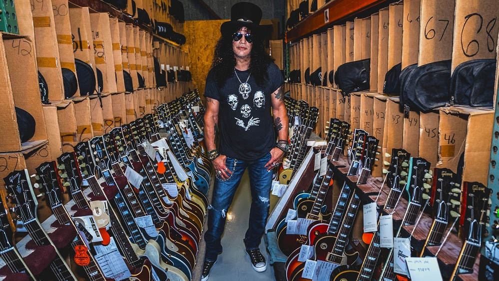 Slash and his guitar collection