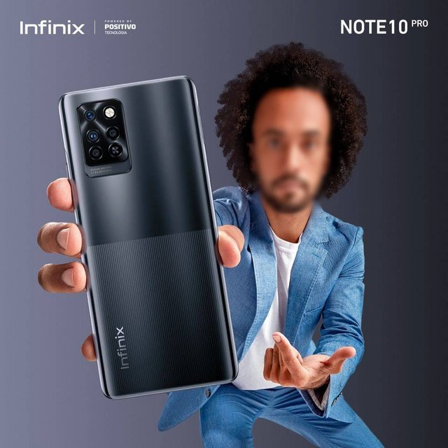 Smartphone Infinix Note 10 Pro 128GB ou 256GB, Câmera Quádrupla 64MP, Bateria 5000 mAh, Tela 6,95” de 90 Hz FullHD, Dual Chip, 8GB RAM