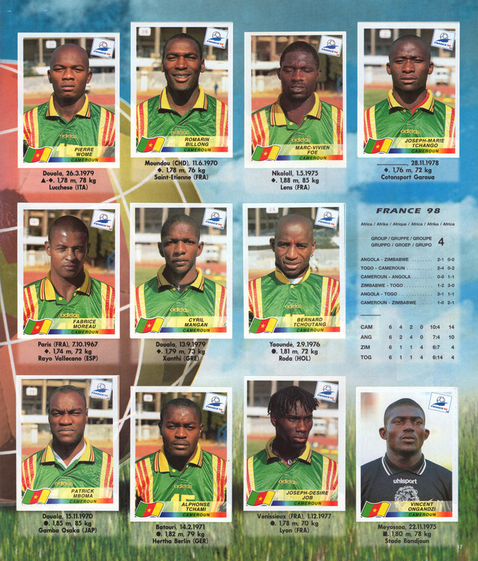 FIFA World Cup 1998 France (Panini) 19
