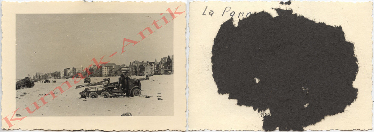 Foto Wehrmacht Frankreich La Panne Dünkirchen Be
