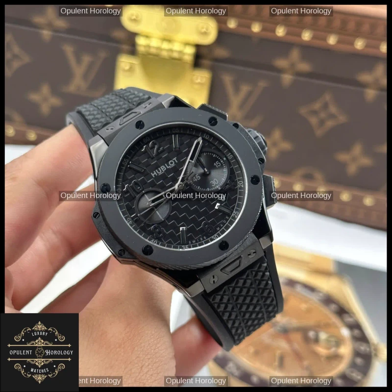 Hublot Big Bang 20th Anniversary Ceramic All Black Chronograph Automatic 43mm
