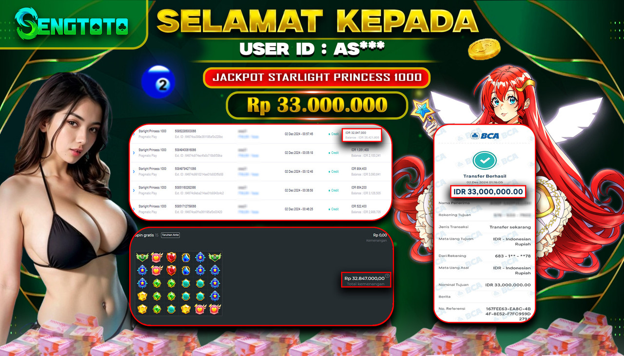 BUKTI PEMBAYARAN SLOT STARLIGHT PRINCESS 1000