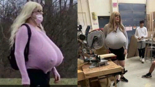Kanadoje transvestitas mokytojas užsidėjo milžiniškas krūtis