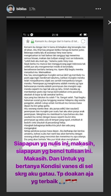 Unggahan Bibi Ardiansyah
