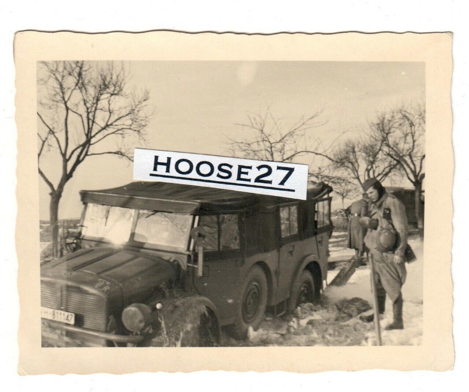 festgefahrener Kübel Steyr 1500A Wehrmacht Ostfront Winter