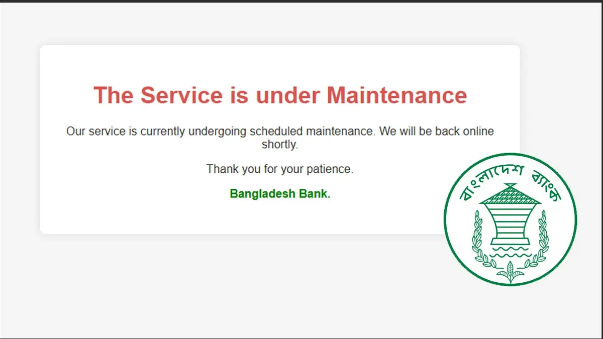 সাইবার নিরাপত্তাঝুঁকিতে বন্ধ বাংলাদেশ ব্যাংকের ওয়েবসাইট