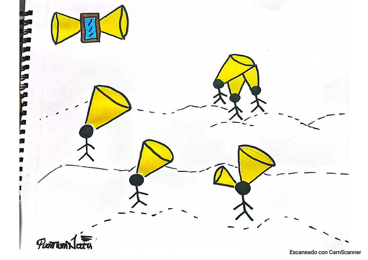 Ilustración de Observación Cuántica