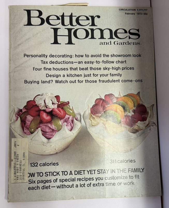 Better Homes and Gardens February 1973