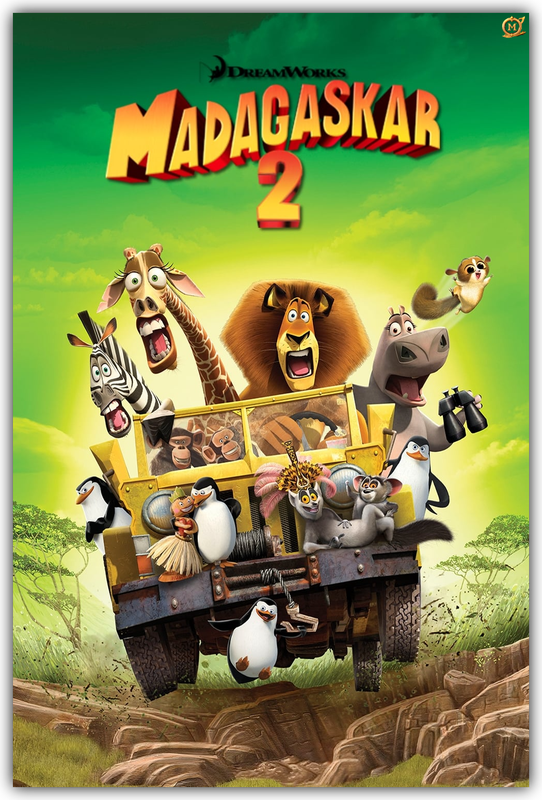 Madagaskar 2 / Madagascar: Escape 2 Africa (2008) PLDUB.480p-1080p.BRRip.H264.AC3-MLD / Dubbing PL
