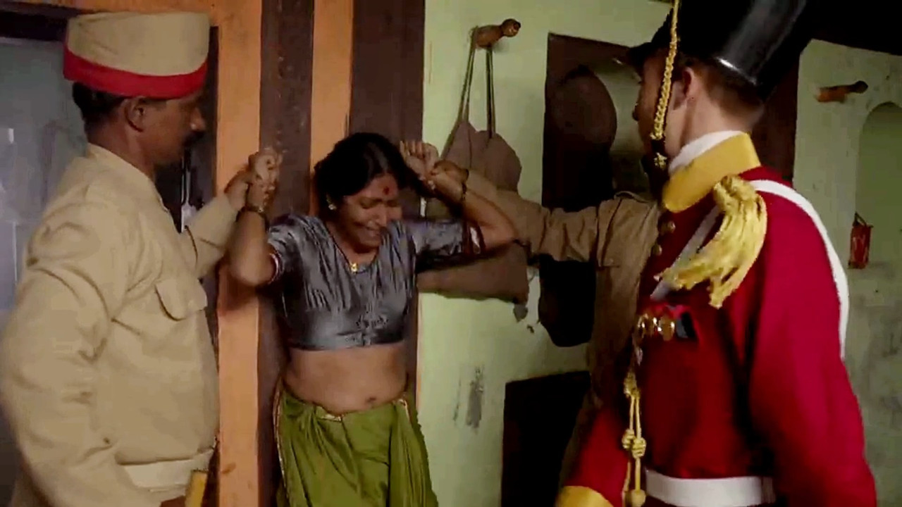 Mayuri Avhad in Gondya Ala Re Strip and Molesting Showing Breast and Nipples Navel mp4 snapshot 00 0