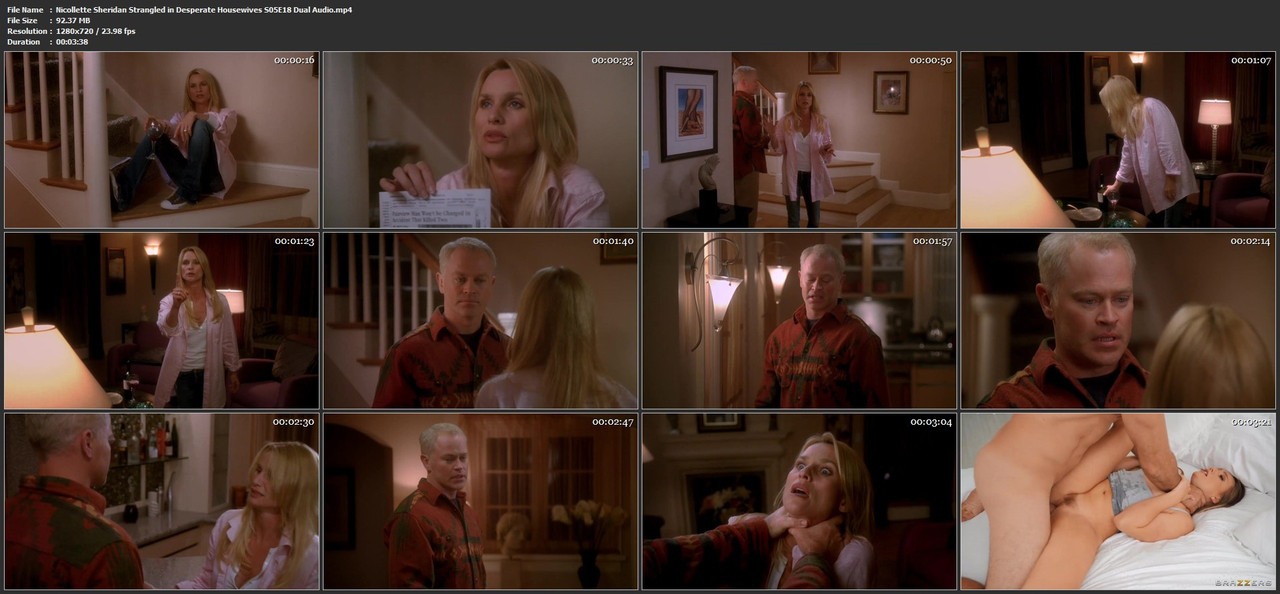 Nicollette Sheridan Strangled in Desperate Housewives S05E18 Dual Audio.mp4