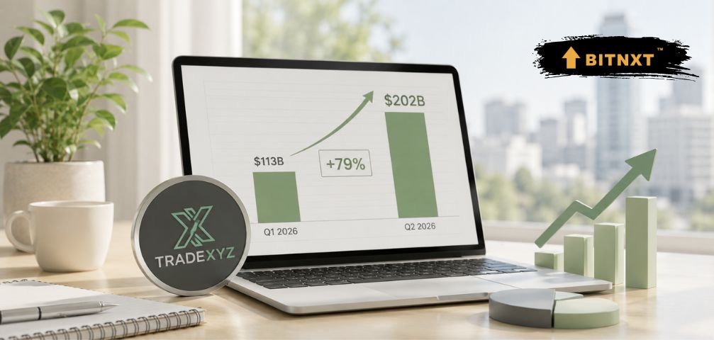 TradeXYZ Volume Jumps 79% to $202B in Q2 2026