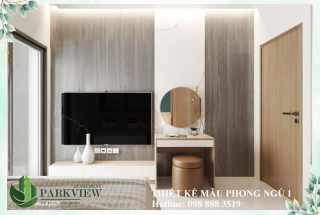 Thiết kế mẫu phòng ngủ 1 dự án căn hộ Park View Bình Dương