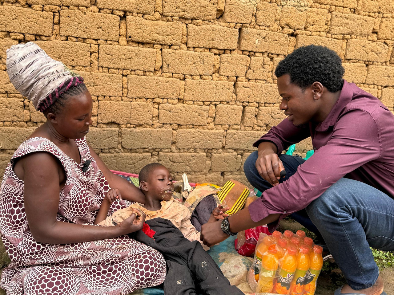 Kisakye and his mother