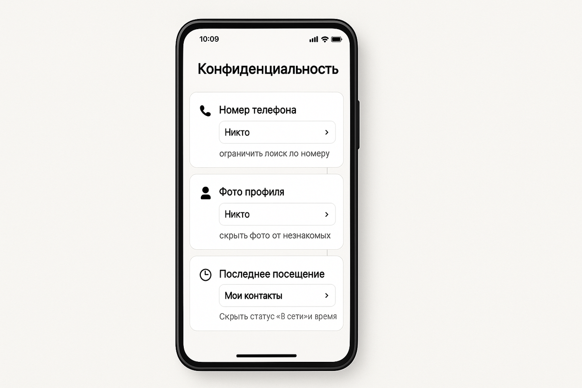 Настройки приватности в Telegram