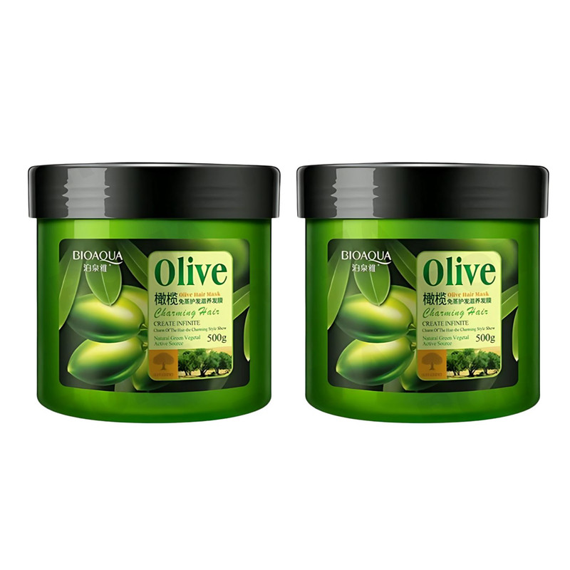 PACK 2 MASCARILLA DE OLIVO PARA EL CABELLO 
BIOAQUA 1000G