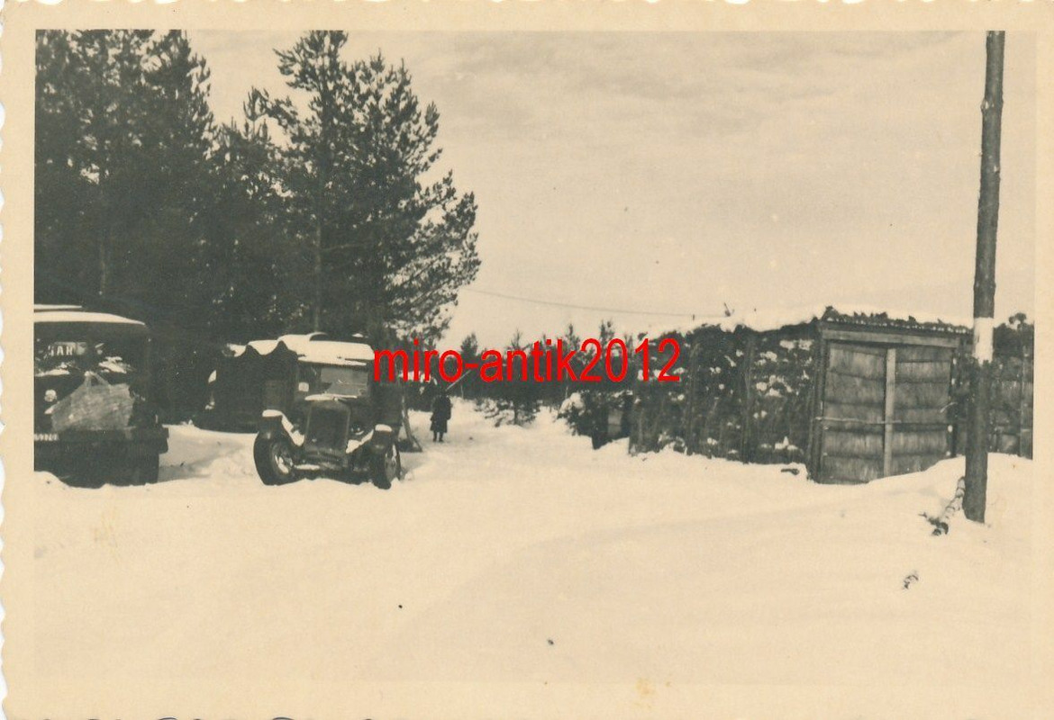 Foto, Wehrmacht, Sanitätsdienst, Lkw, Eisige Käl