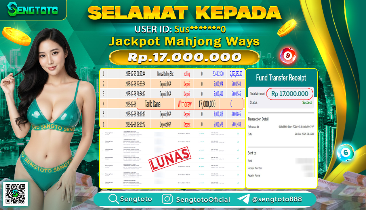 BUKTI PEMBAYARAN SLOT MAHJONG WAYS