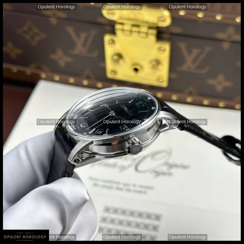 Audemars Piguet Code 11.59 Selfwinding 41mm Black Dial Leather Strap