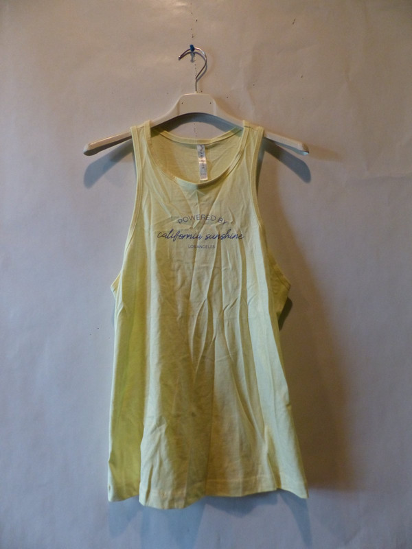 FABLETICS WOMENS ALMA  CALIFORNIA SUNSHINE TANK TOP IN LIGHT PEAR SZ XXS