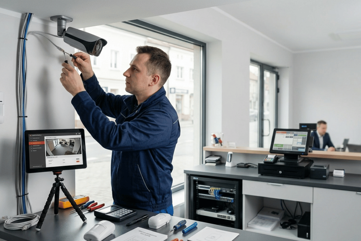 Instalacja monitoringu i alarmu: kompletny przewodnik dla małej firmy