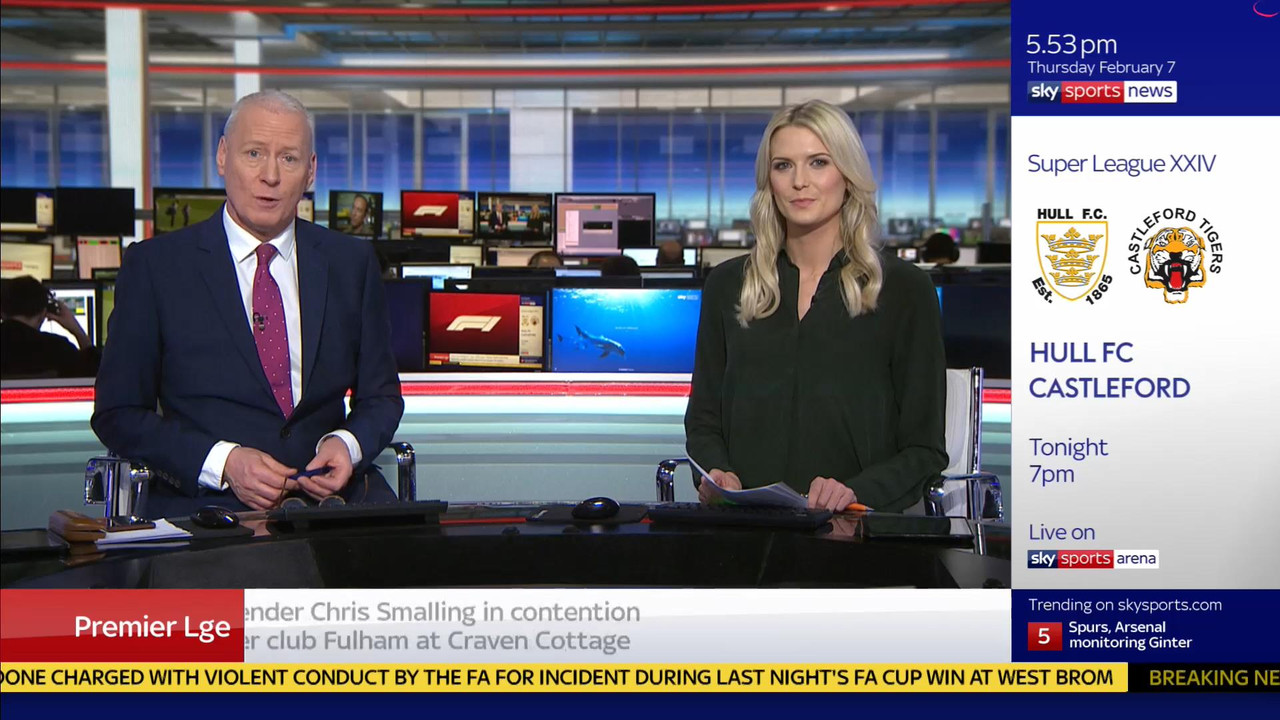 07 February - 17.00.00 - Sky Sports News At 5. A comprehensive r