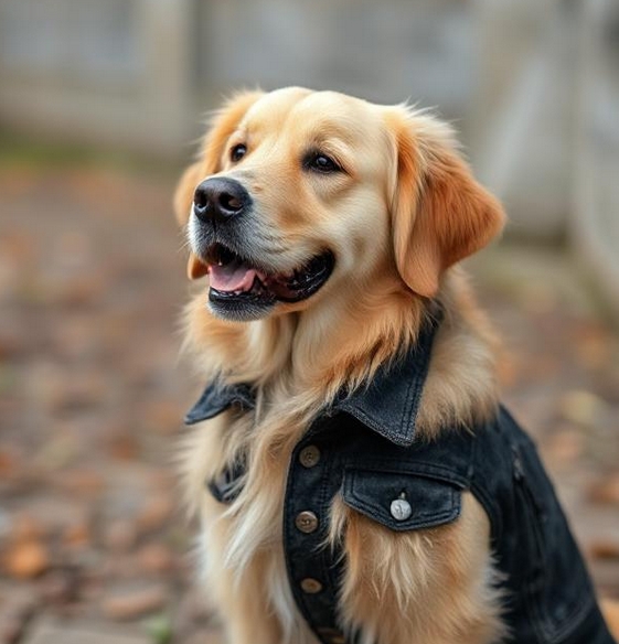 Jean Jacket Dog
