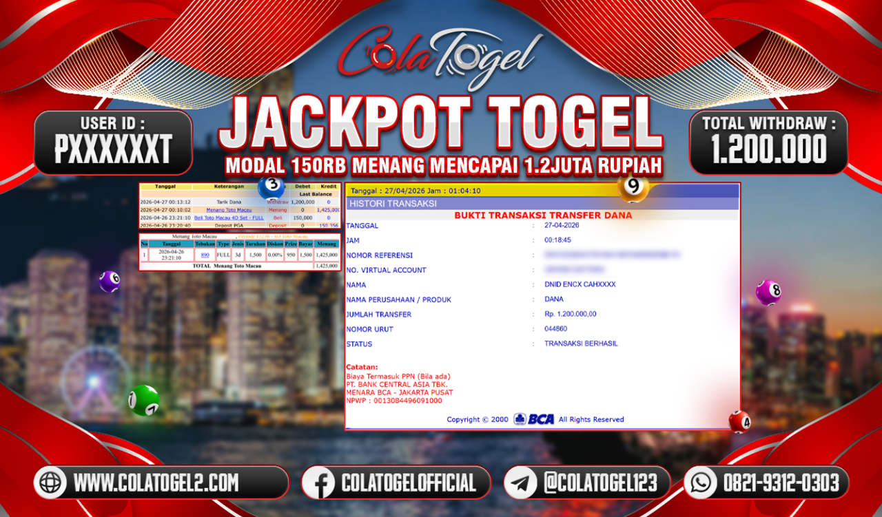 JACKPOT TOTO MACAU!! 