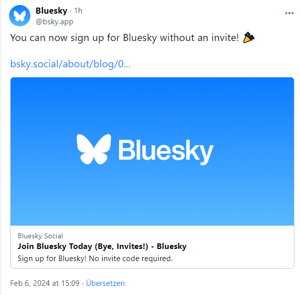 BlueSky is free