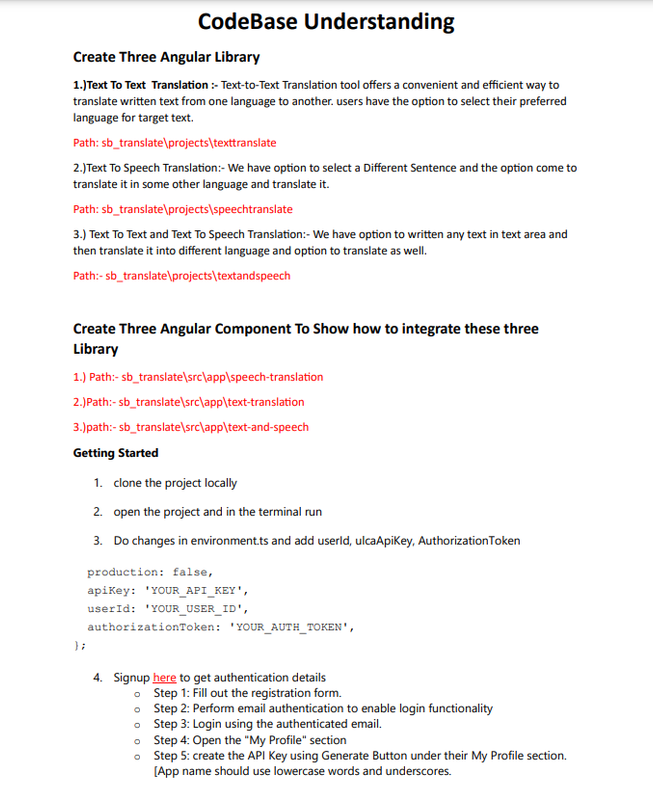 Documentation screenshot