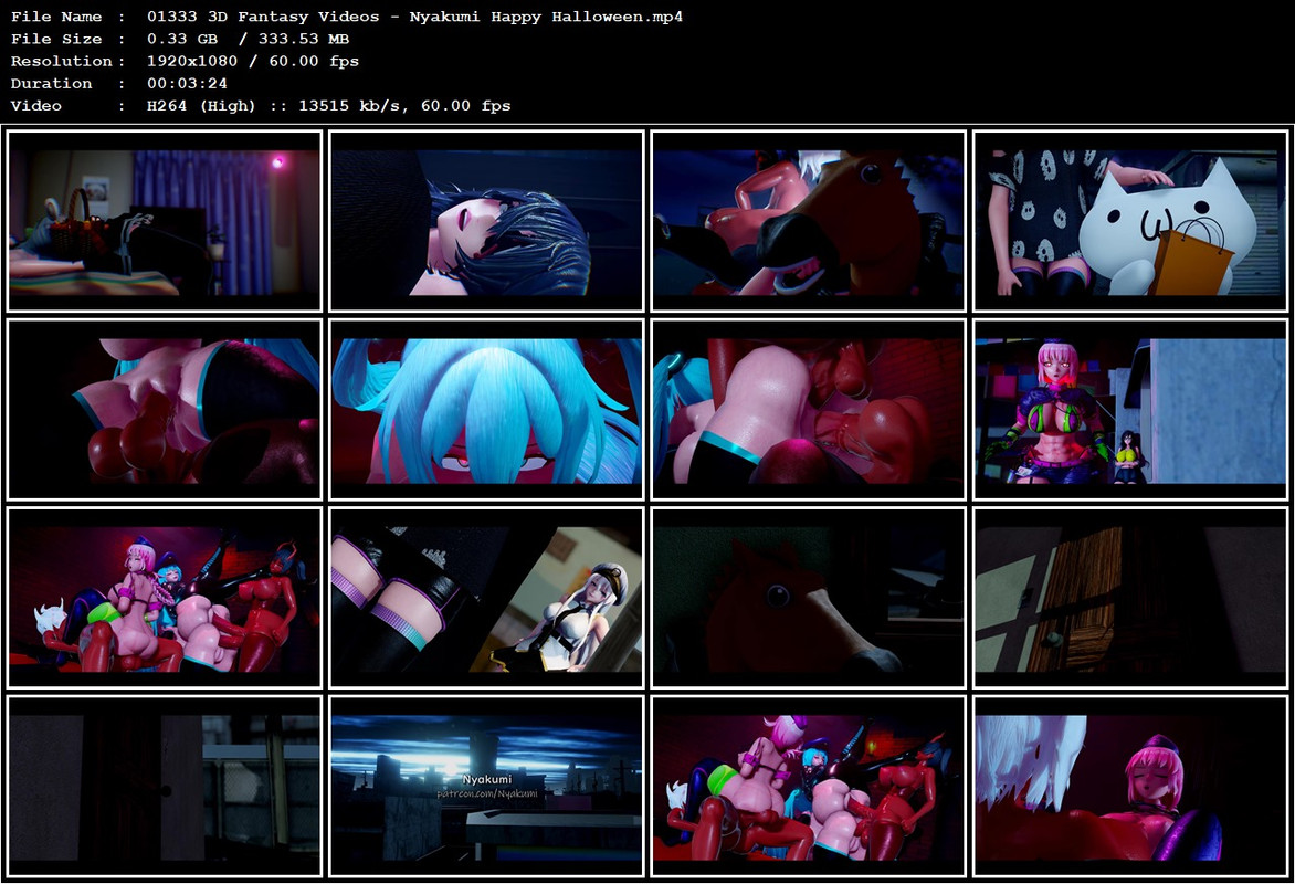 01333 3D Fantasy Videos - Nyakumi Happy Halloween.mp4