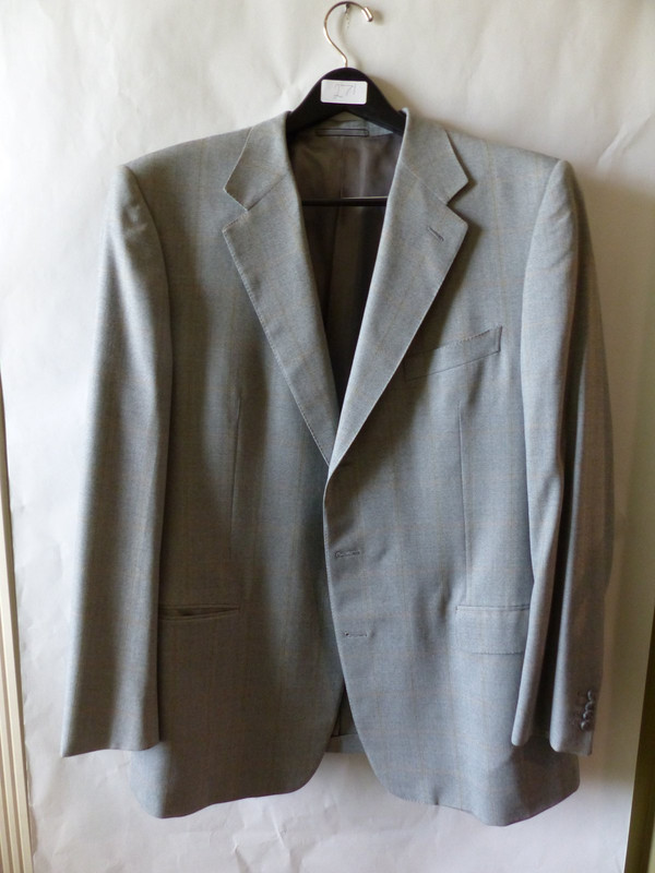 ERMENEGILDO ZEGNA GREY MENS SUIT COAT 154200 US MENS SIZE 48 ITALIAN SIZE 58