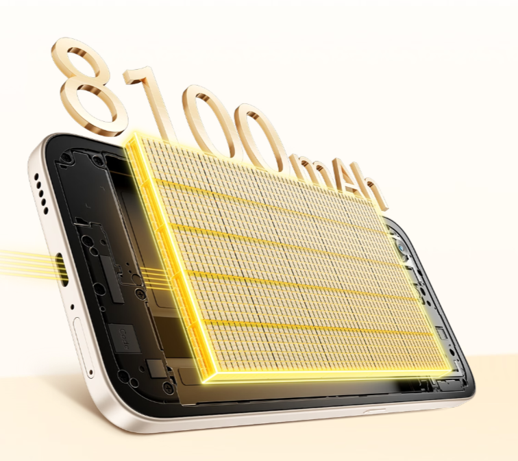 Massive 8100mAh Battery