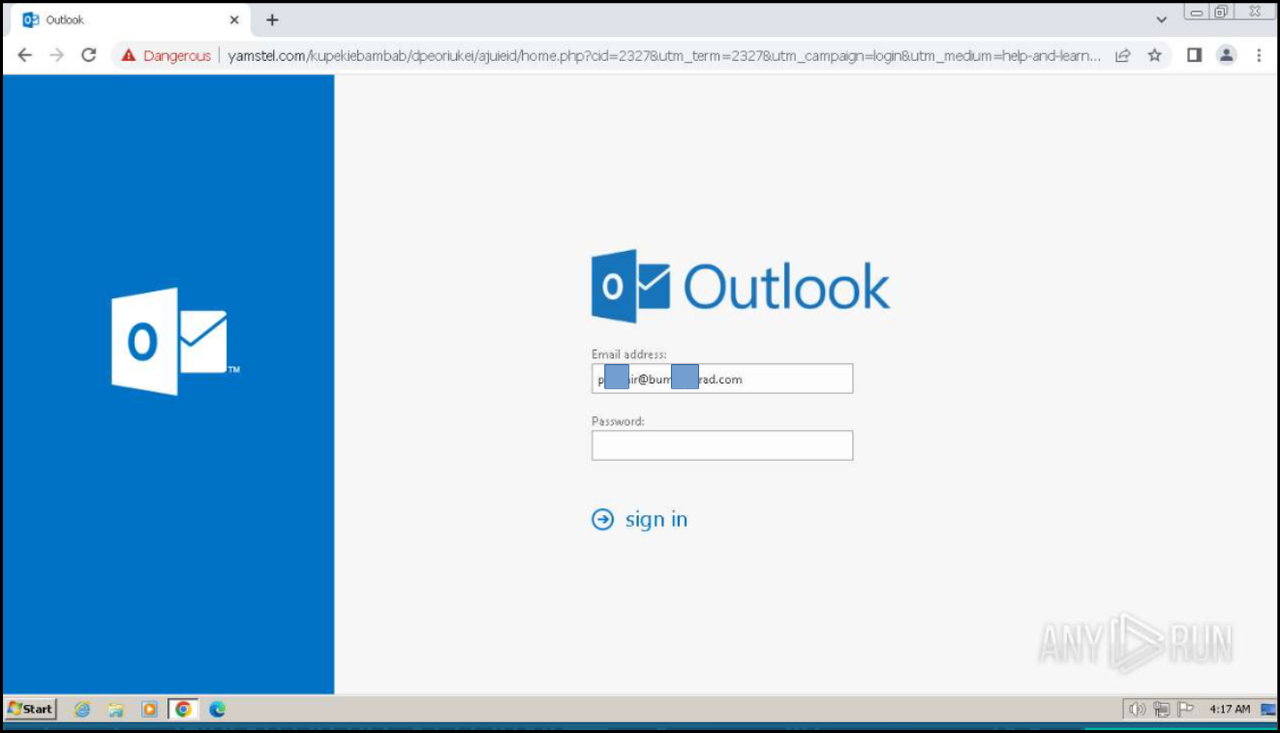 ภาพที่ 2 รายละเอียดในหน้า phishing page จะเห็นได้ว่าแฮกเกอร์เตรียมการมาเพื่อโจมตีโรงพยาบาลเอกชนชื่อดังแห่งนี้โดยเฉพาะ