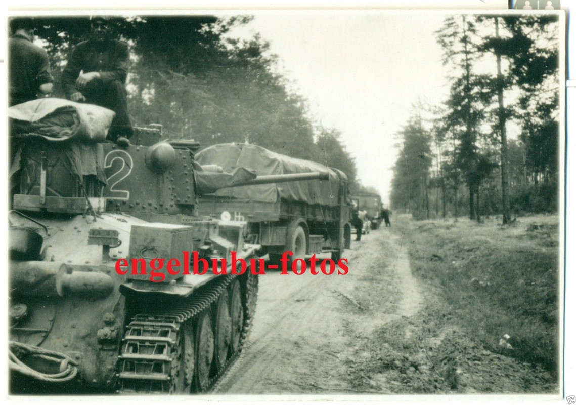 PANZER - Deutscher Panzer 35(t)  38(t) mit Numme