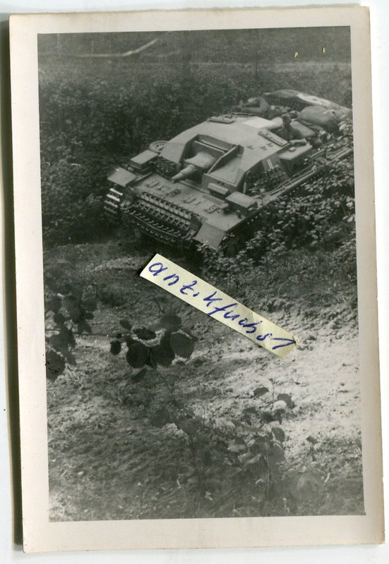Deut. Panzer Typ Sturmgeschütz bei Front-Einsatz