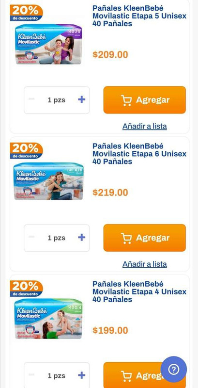 Chedraui: 20% de descuento en pañales KleenBebé Movilastic 40 pzas 