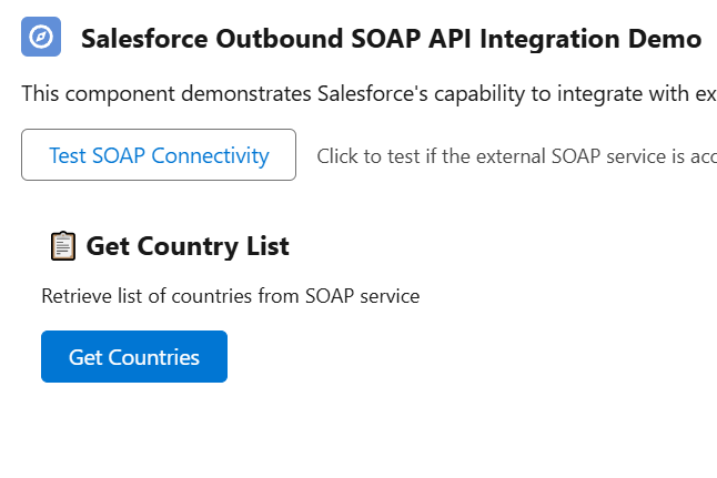 Salesforce SOAP Integration - Project Preview