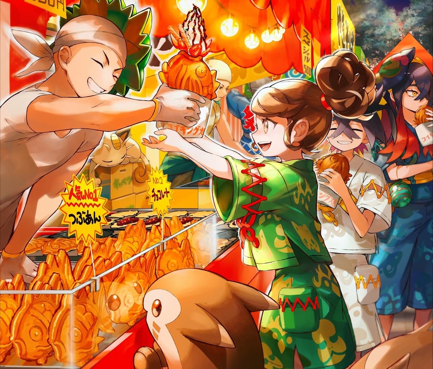 kieran-juliana-carmine-meowth-furret-and