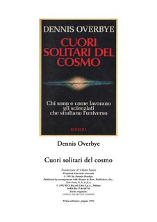 Dennis Overbye - Cuori solitari del cosmo (1992)