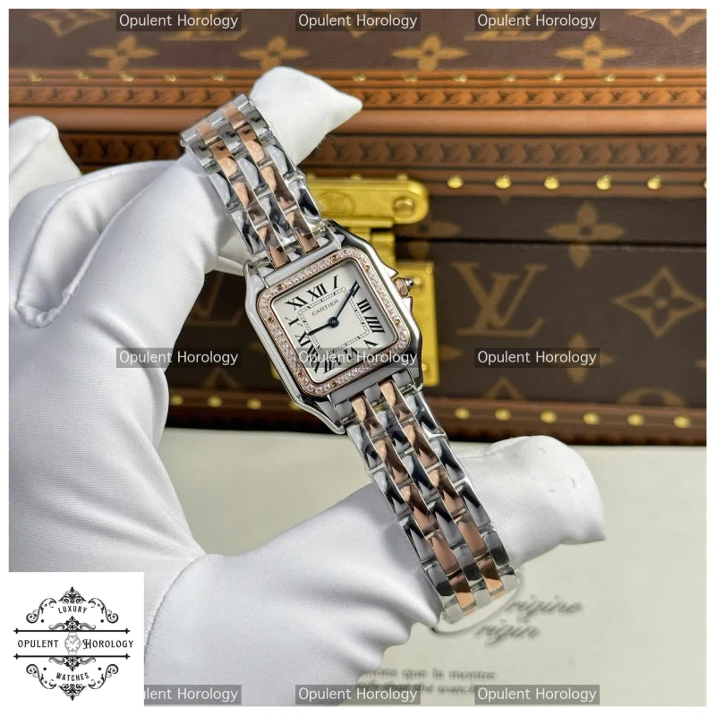 Cartier Panthère Watch Replica | Two-Tone Rose Gold & Steel