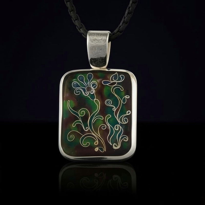 Макро-фотография готового изделия минанкари с идеальной гладкой поверхностью